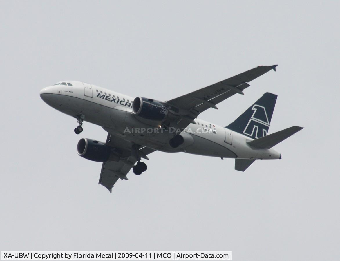 XA-UBW, 2005 Airbus A318-111 C/N 2523, Mexicana A318