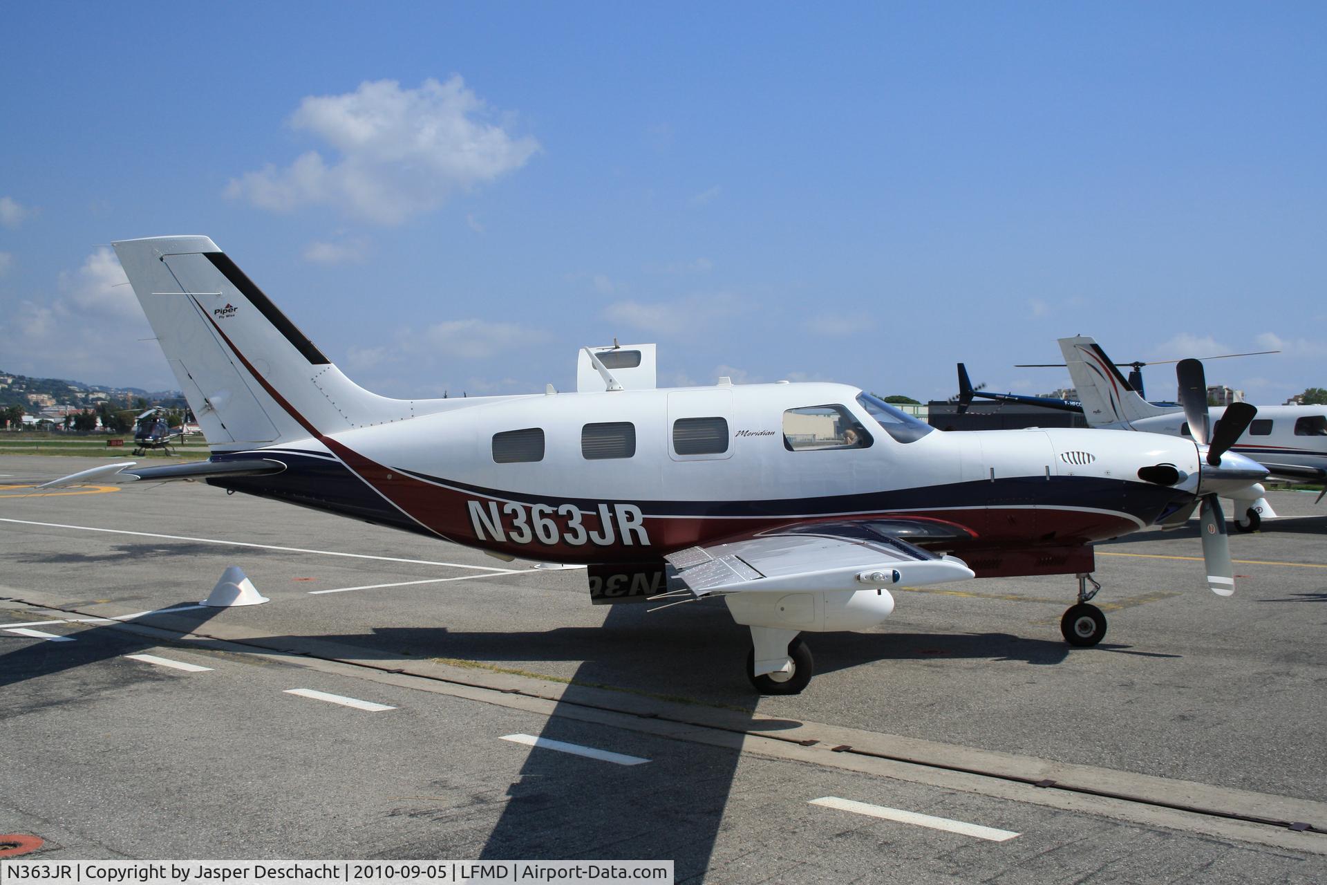 N363JR, Piper PA-46-500TP Malibu Meridian C/N 4697355, N363JR @ LFMD (Cannes-Mandelieu)