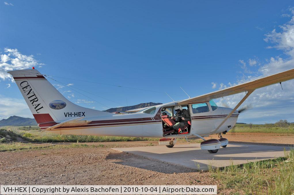 VH-HEX, Cessna U206G Stationair C/N U20603767, Shot of aviation photographer Jon Davison in VH-HEX, on location at Wilpena Pound, South Australia October 2010.