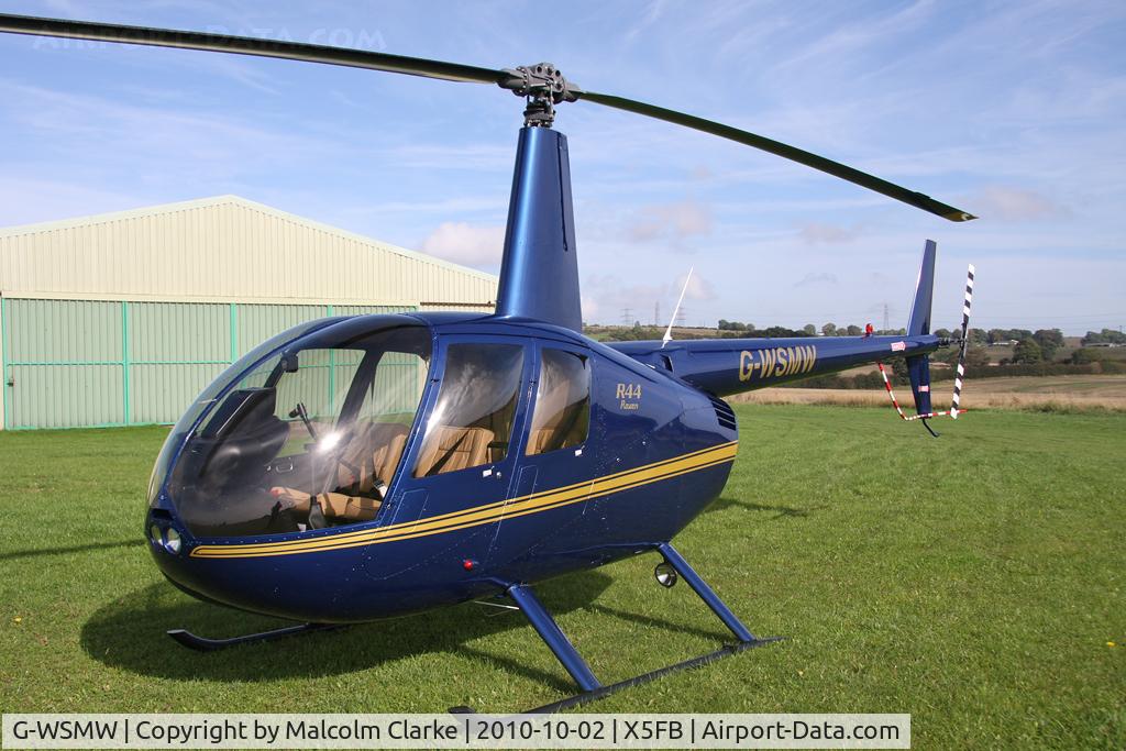 G-WSMW, 2009 Robinson R44 Raven C/N 2068, Robinson R44 Raven, Fishburn Airfield, October 2010.
