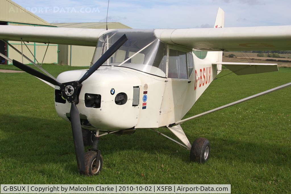 G-BSUX, 1991 Carlson Sparrow II C/N PFA 209-11794, Carlson Sparrow ll at Fishburn Airfield, October 2010.