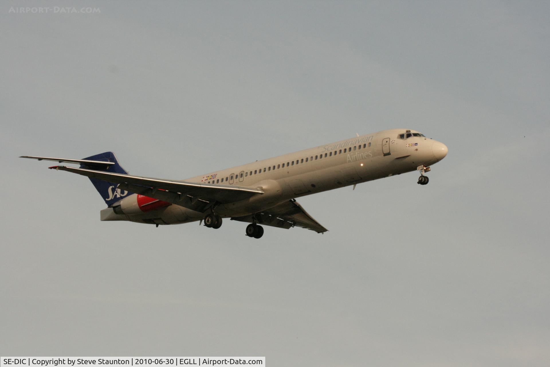 SE-DIC, McDonnell Douglas MD-87 (DC-9-87) C/N 49607, Taken at Heathrow Airport, June 2010