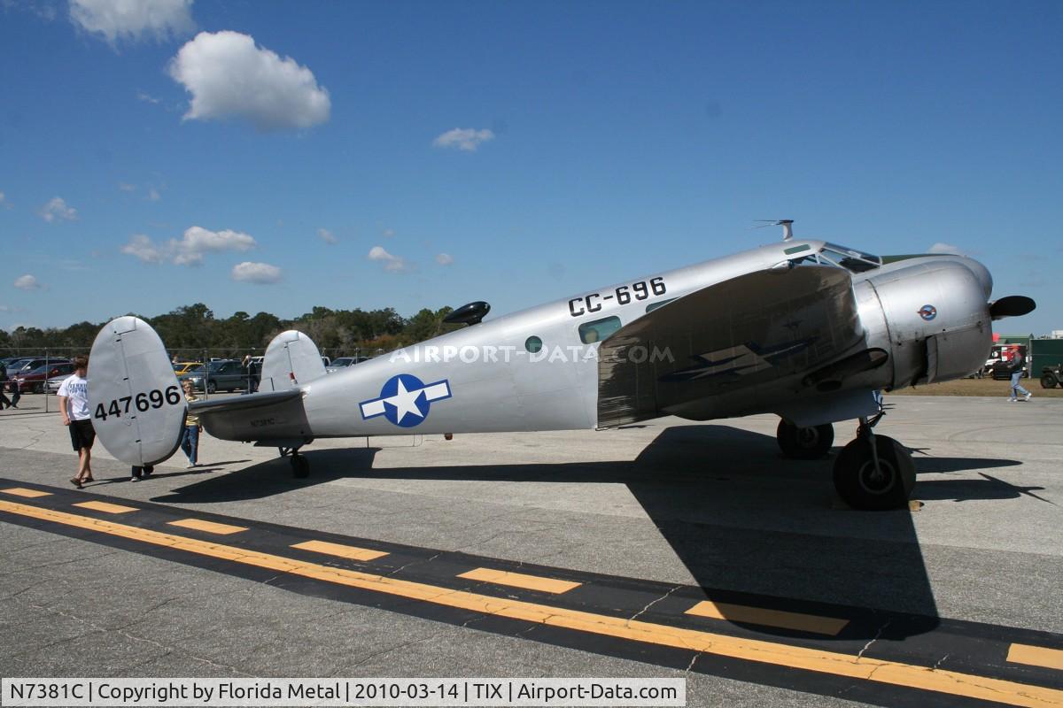 N7381C, 1944 Beech C18S C/N 8104, C-45