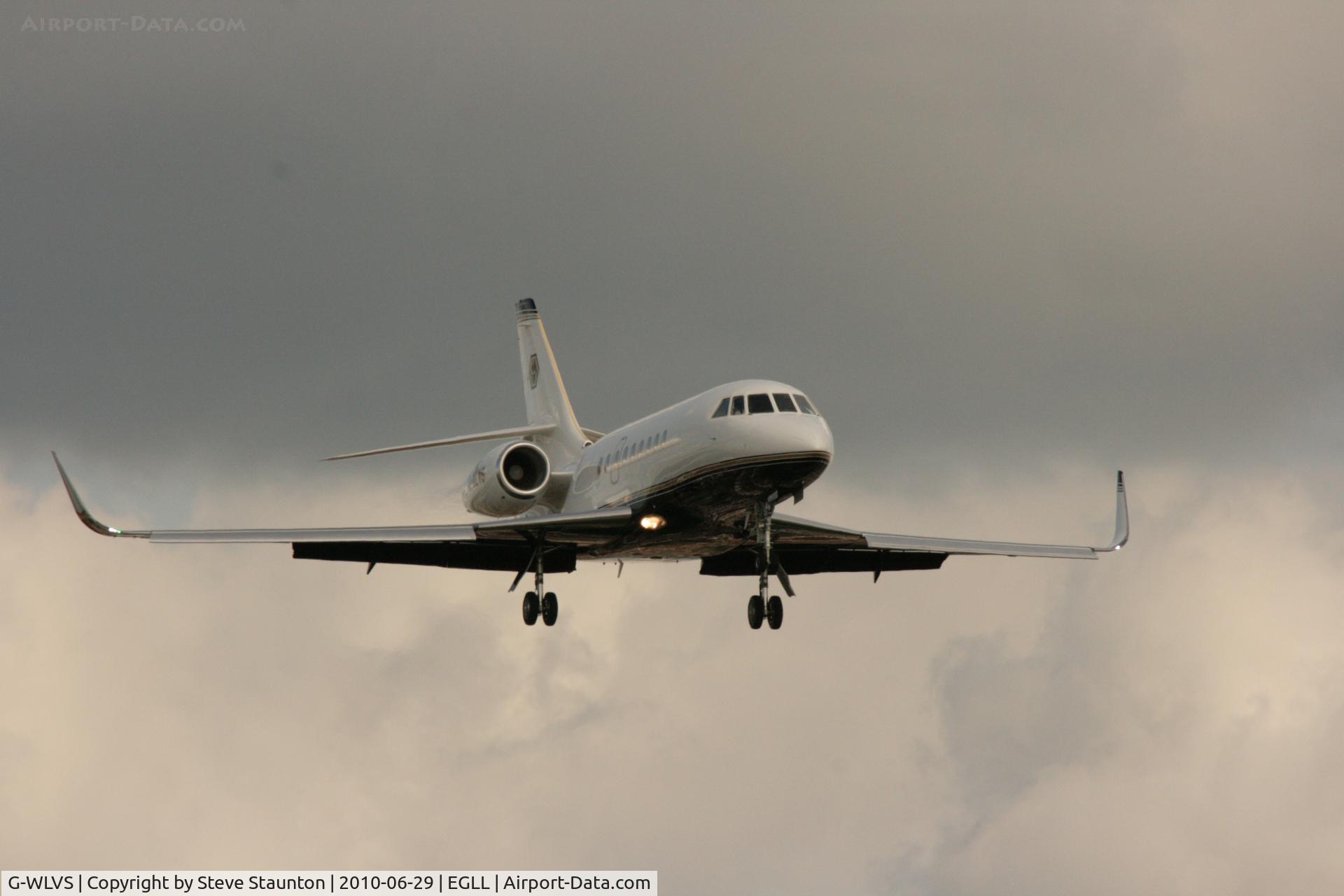 G-WLVS, 2007 Dassault Falcon 2000EX C/N 141, Taken at Heathrow Airport, June 2010