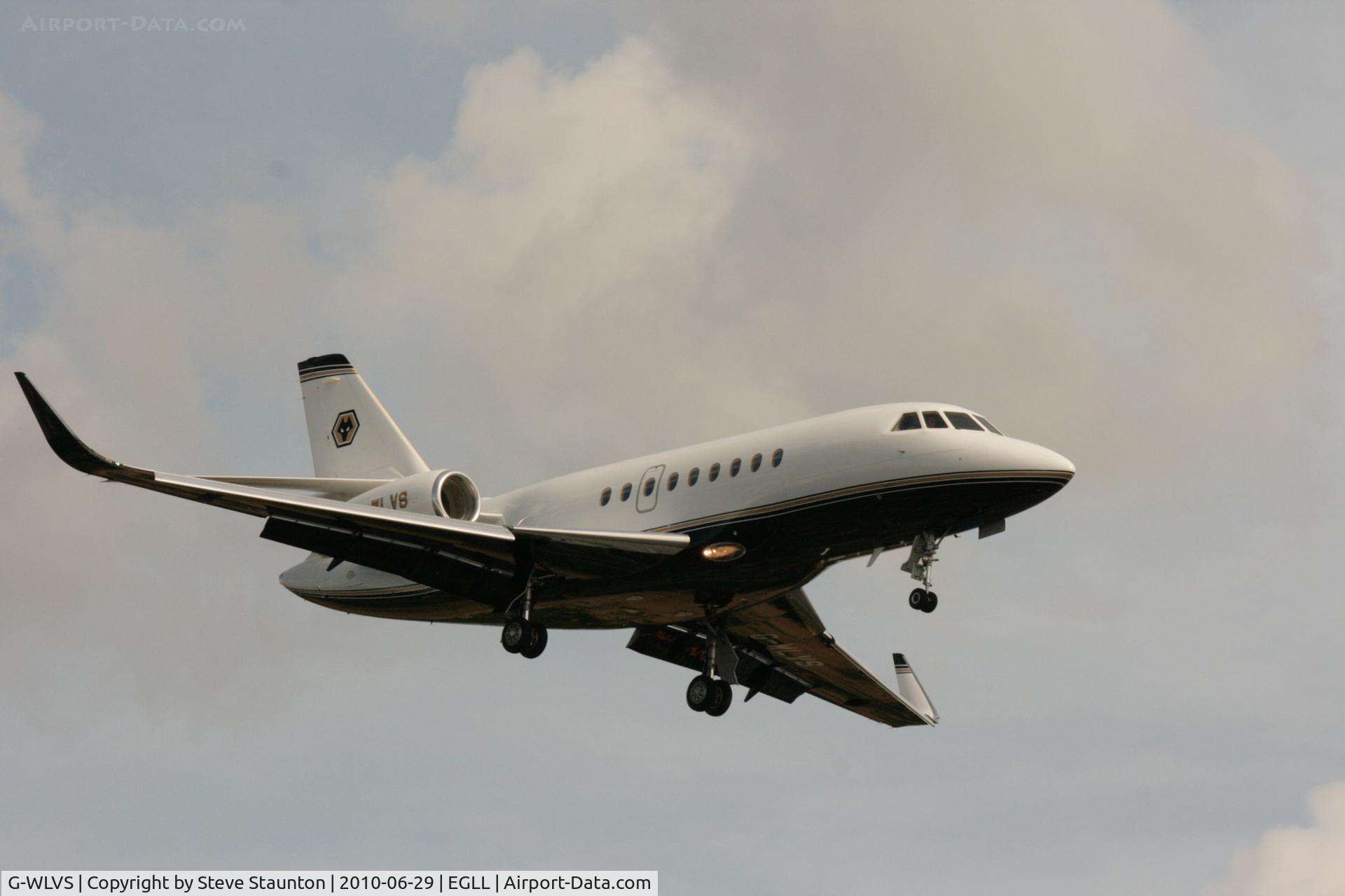 G-WLVS, 2007 Dassault Falcon 2000EX C/N 141, Taken at Heathrow Airport, June 2010