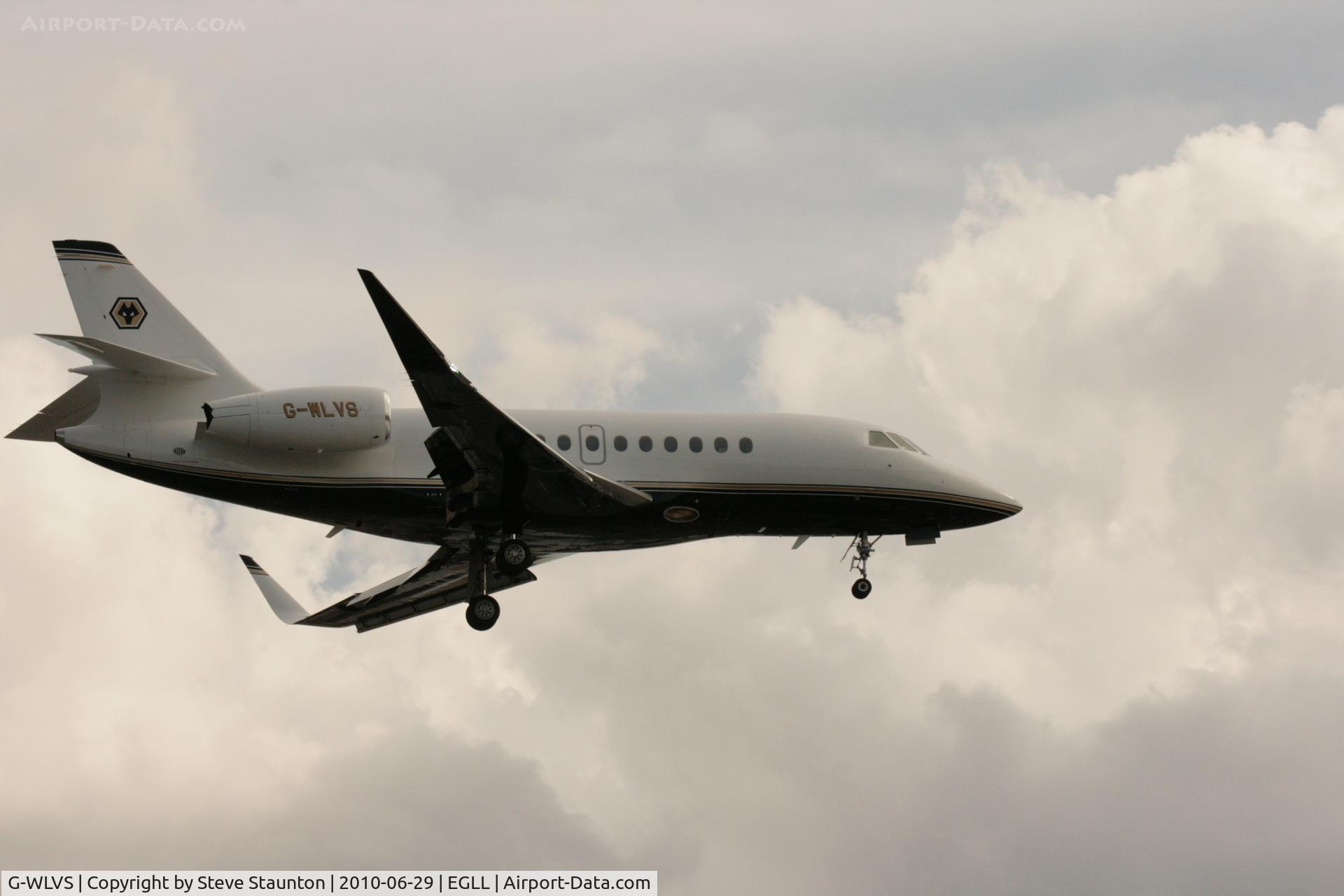 G-WLVS, 2007 Dassault Falcon 2000EX C/N 141, Taken at Heathrow Airport, June 2010