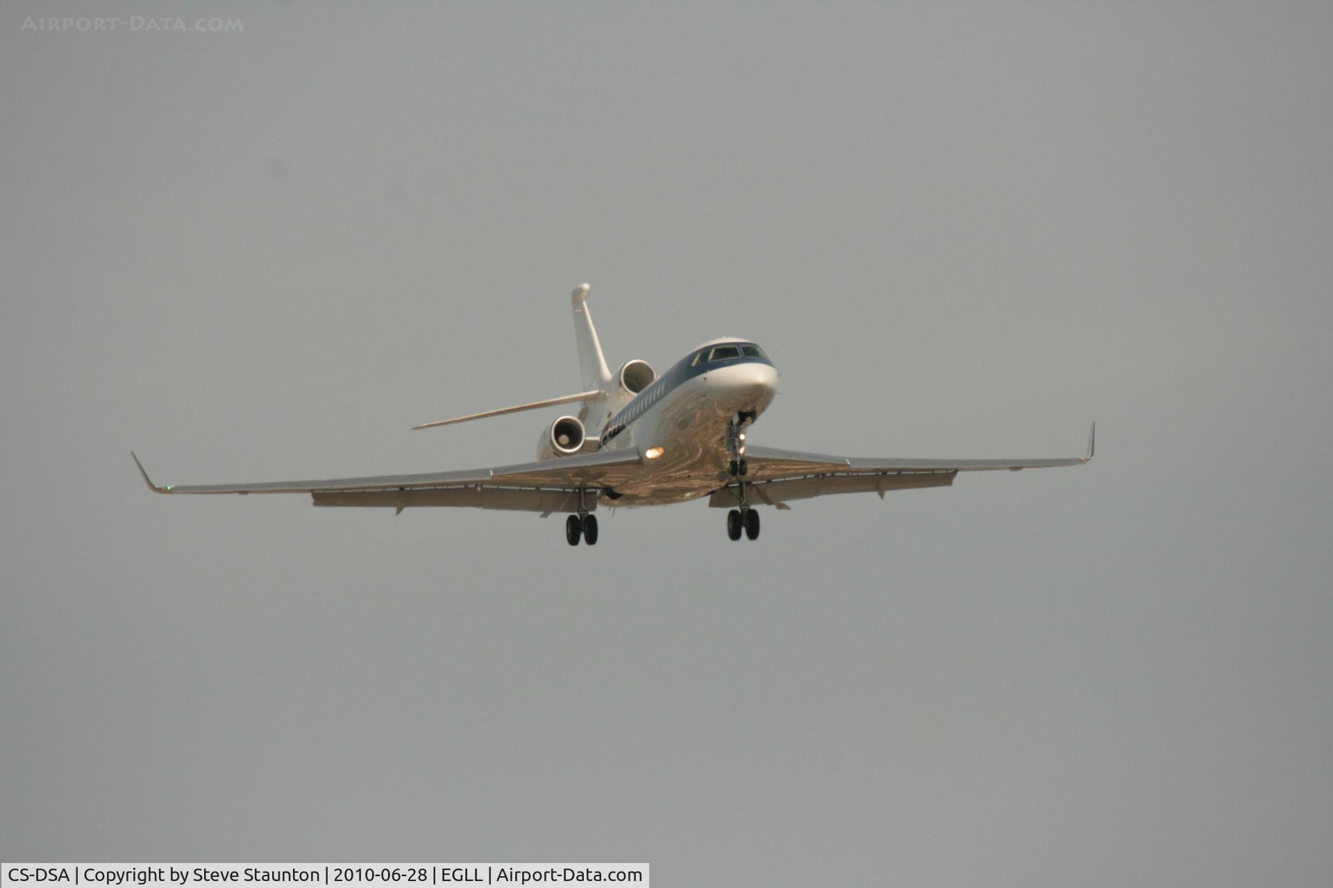 CS-DSA, 2007 Dassault Falcon 7X C/N 030, Taken at Heathrow Airport, June 2010