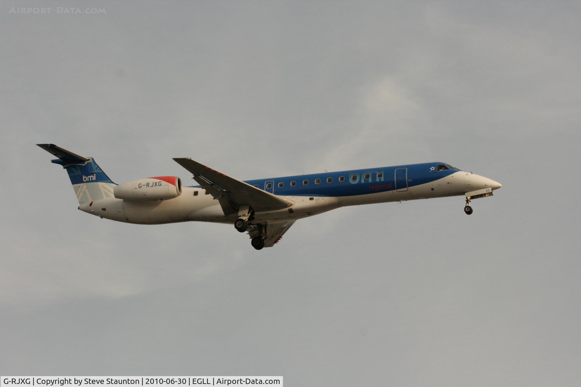 G-RJXG, 2001 Embraer EMB-145EP (ERJ-145EP) C/N 145390, Taken at Heathrow Airport, June 2010