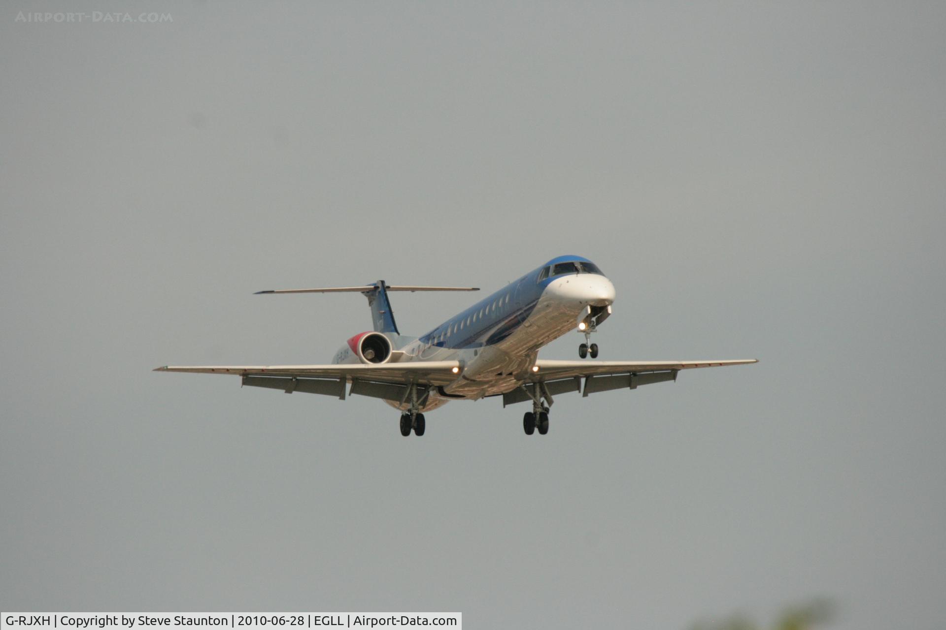 G-RJXH, 2001 Embraer EMB-145EP (ERJ-145EP) C/N 145442, Taken at Heathrow Airport, June 2010