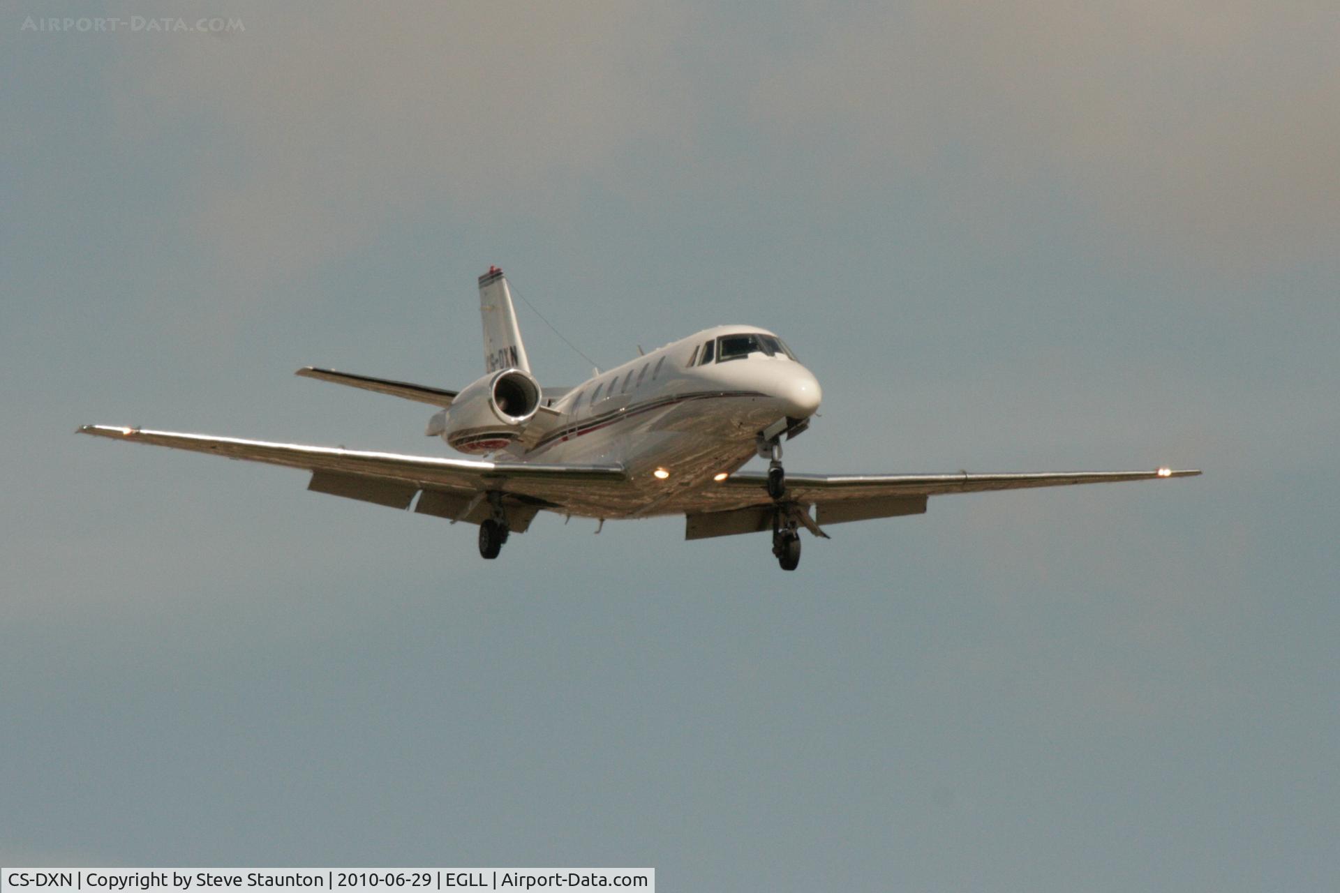 CS-DXN, 2007 Cessna 560XL Citation XLS C/N 560-5685, Taken at Heathrow Airport, June 2010