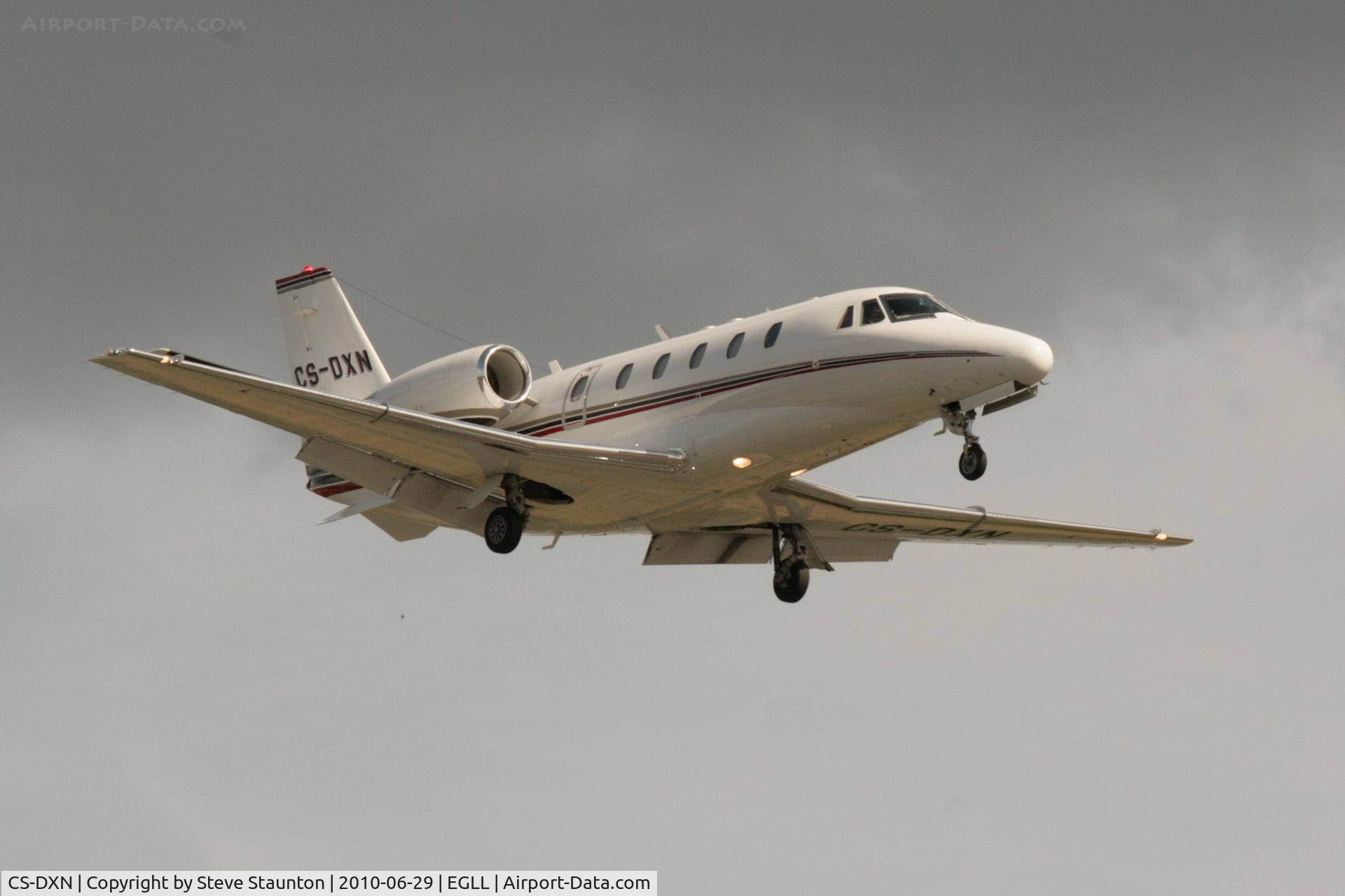 CS-DXN, 2007 Cessna 560XL Citation XLS C/N 560-5685, Taken at Heathrow Airport, June 2010