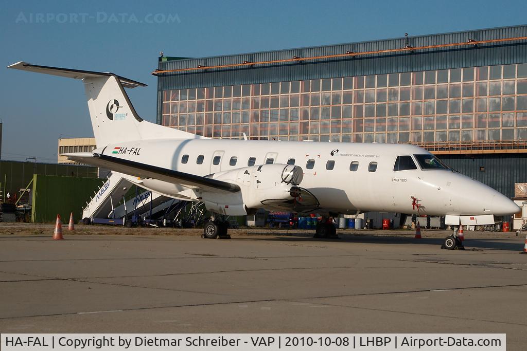 HA-FAL, 1990 Embraer EMB-120 Brasilia C/N 120176, Budapest Aircraft Service Embraer 120