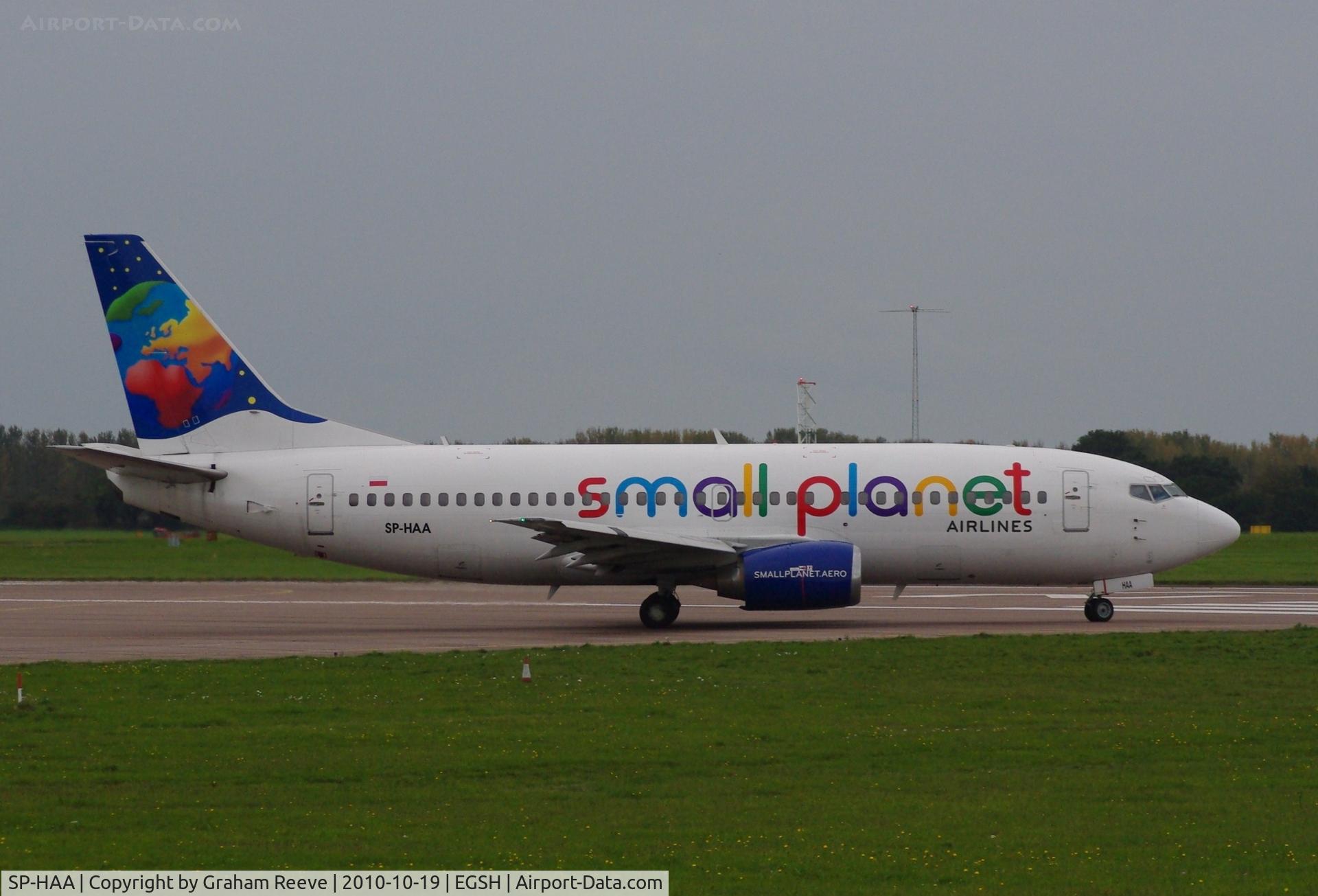 SP-HAA, 1990 Boeing 737-322 C/N 24664, Small Planet is the new FlyLal charter.