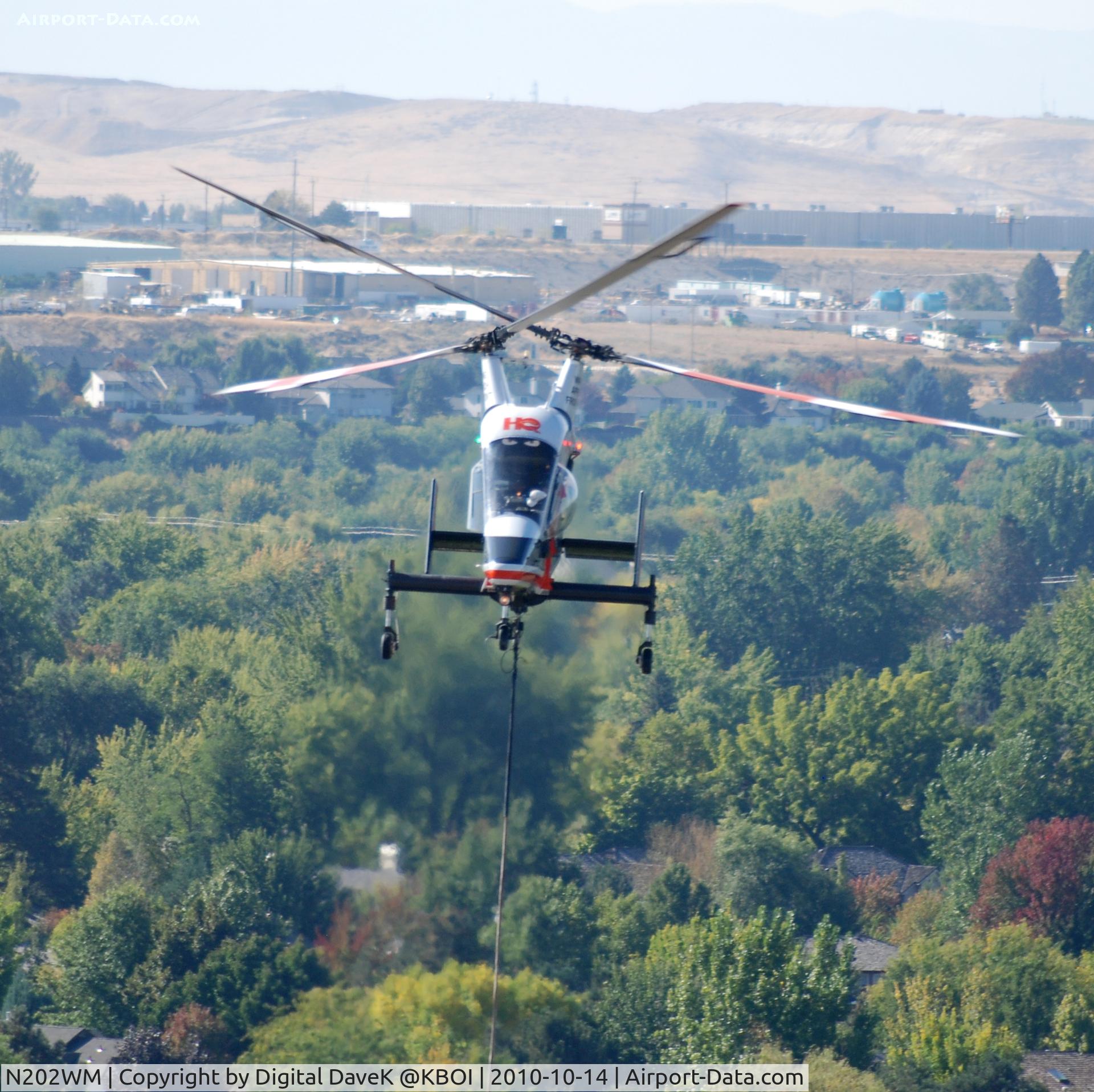 N202WM, 1995 Kaman K-1200 K-Max C/N A94-0011, Fighting fire in Boise, ID foothills.