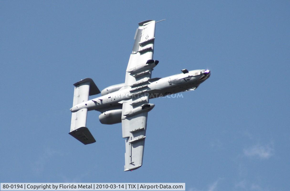 80-0194, 1980 Fairchild Republic A-10C Thunderbolt II C/N A10-0544, A-10A