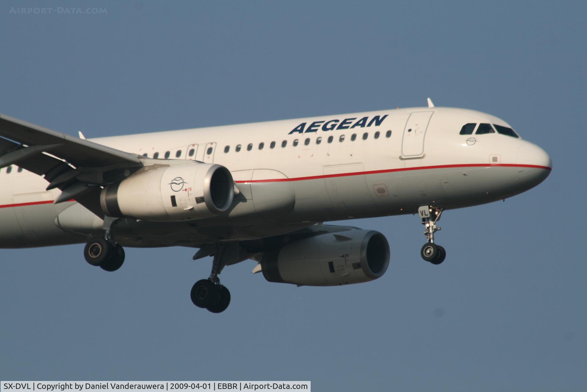 SX-DVL, 2008 Airbus A320-232 C/N 3423, Arrival of flight A3 620 to RWY 02
