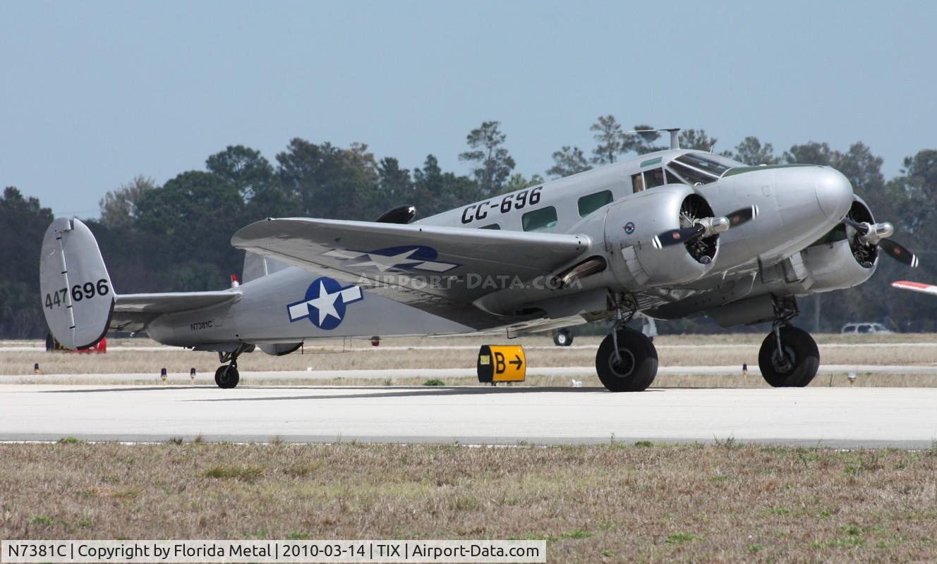 N7381C, 1944 Beech C18S C/N 8104, C-45