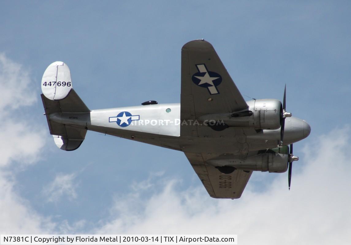 N7381C, 1944 Beech C18S C/N 8104, C-45