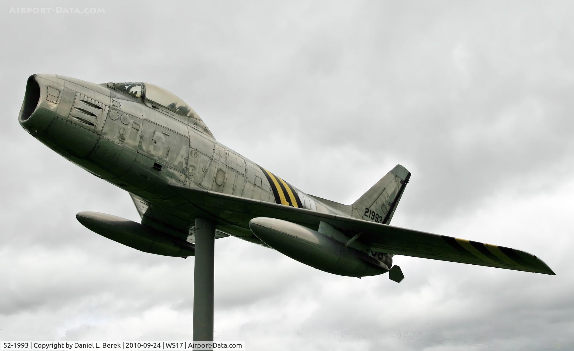 52-1993, 1952 North American F-86H Sabre C/N 187-19, Gate guardian, EAA AirVenture Museum, Oshkosh, WI