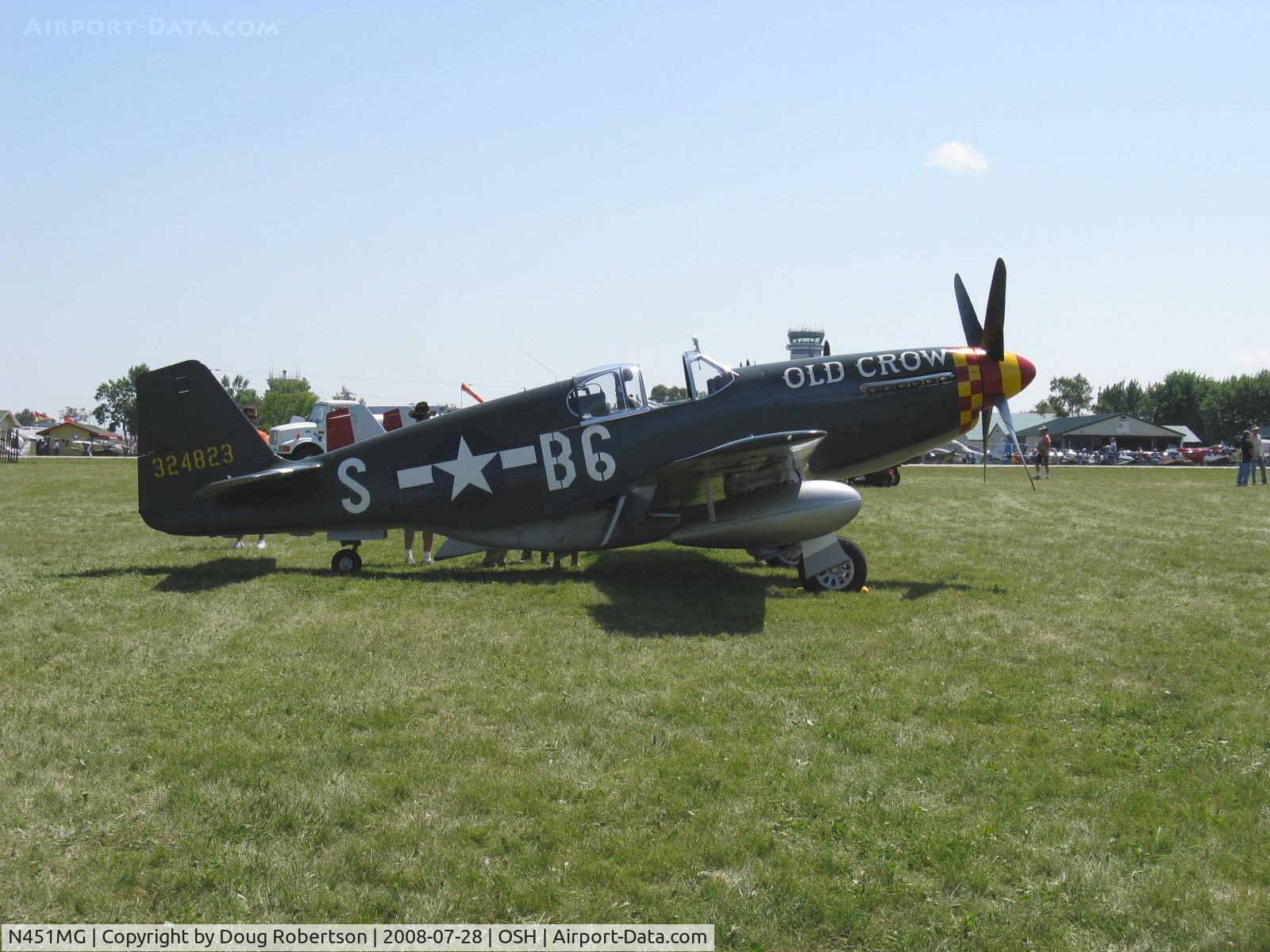 N451MG, 1944 North American P-51D Mustang C/N 44-74774, 1944 North American/Aero Classics P-51D MUSTANG 'Old Crow', Rolls-Royce V-1650-7 1,490 Hp, Limited class