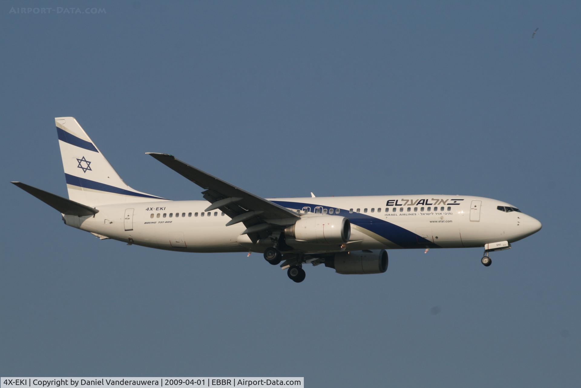 4X-EKI, 1999 Boeing 737-86N C/N 28587, Flight LY331 is descending to RWY 02