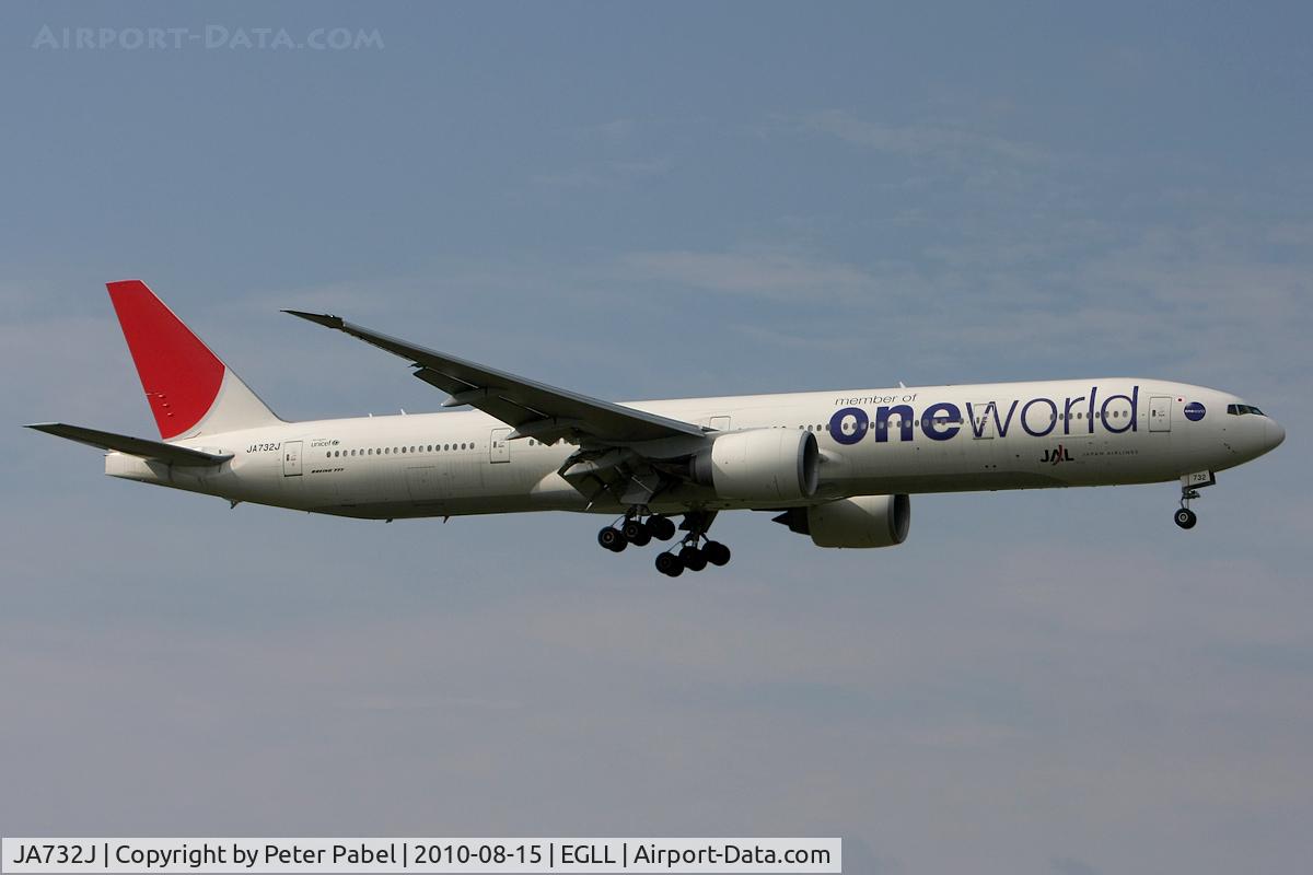 JA732J, 2002 Boeing 777-346/ER C/N 32430, LHR Trip