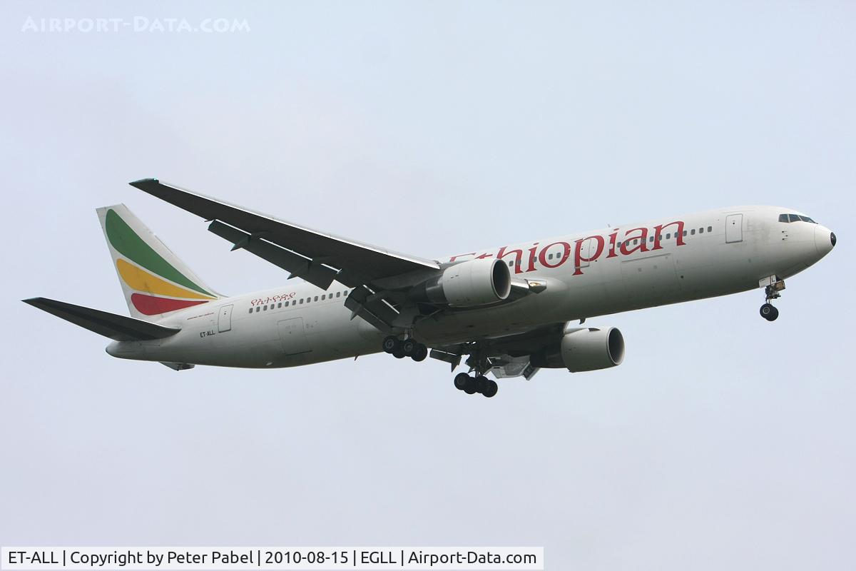 ET-ALL, 2000 Boeing 767-3BG/ER C/N 30564, LHR Trip
