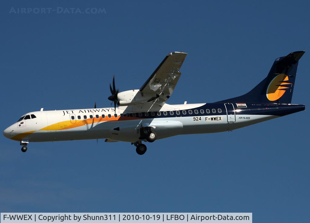 F-WWEX, 2010 ATR 72-212A C/N 924, C/n 924 - to be VT-JCT