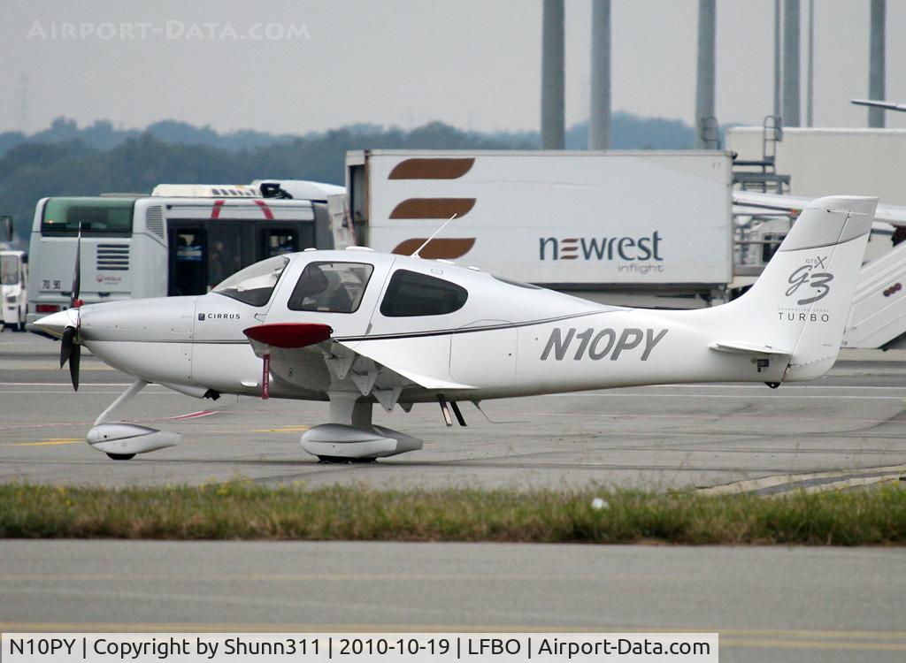 N10PY, 2007 Cirrus SR22 C/N 2527, Parked at the General Aviation area...