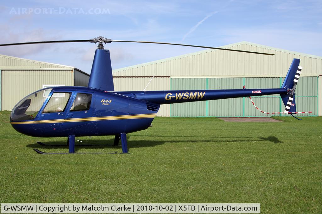 G-WSMW, 2009 Robinson R44 Raven C/N 2068, Robinson R44 Raven, Fishburn Airfield, October 2010.