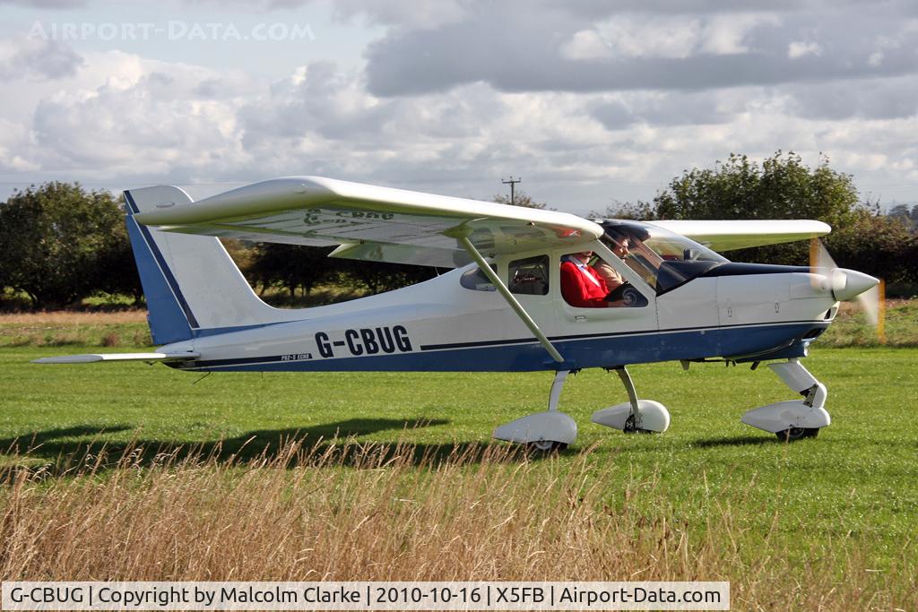 G-CBUG, 2002 Tecnam P-92EM Echo C/N PFA 318-13662, Tecnam P92-EM Echo taxies out for take-off at Fishburn Airfield, October 2010.