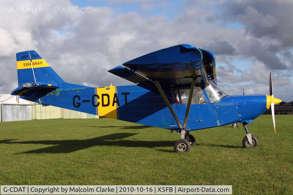 G-CDAT, 2004 ICP MXP-740 Savannah Jabiru(1) C/N BMAA/HB/327, Savannah Jabiru at Fishburn Airfield, October 2010.
