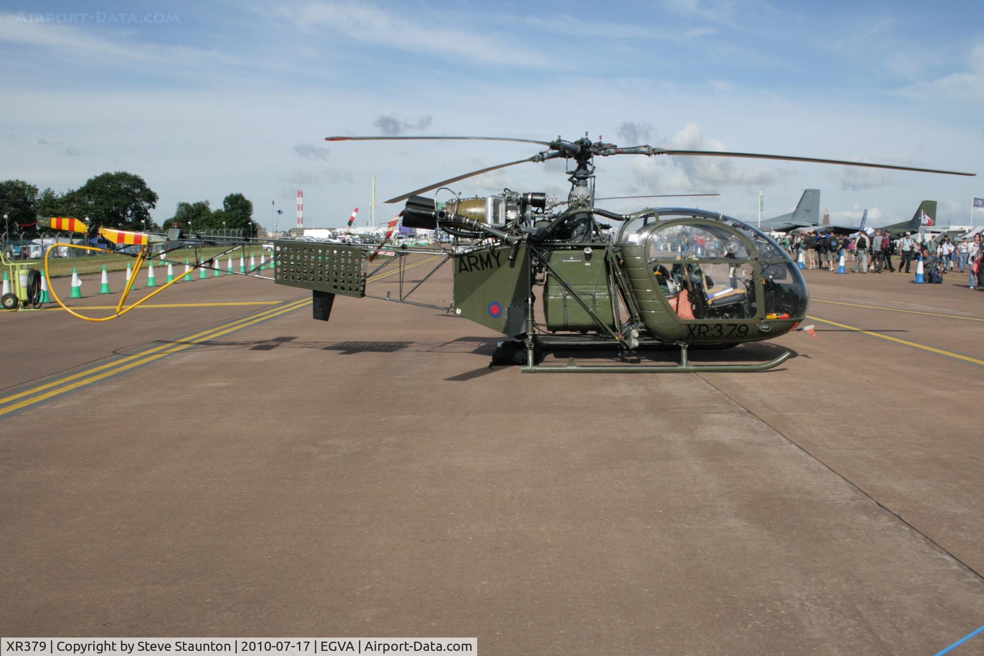 XR379, 1961 Sud Aviation Alouette AH.2 C/N 1583, Taken at the Royal International Air Tattoo 2010