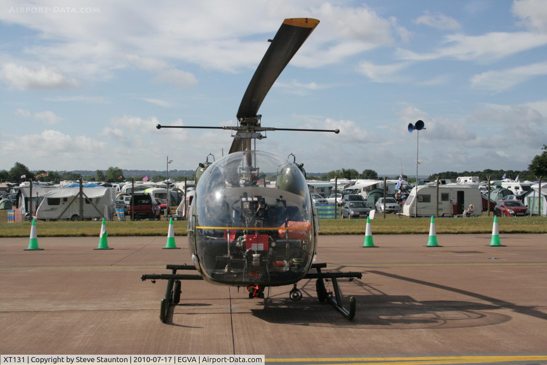 XT131, 1964 Westland Sioux AH.1 C/N 1540, Taken at the Royal International Air Tattoo 2010