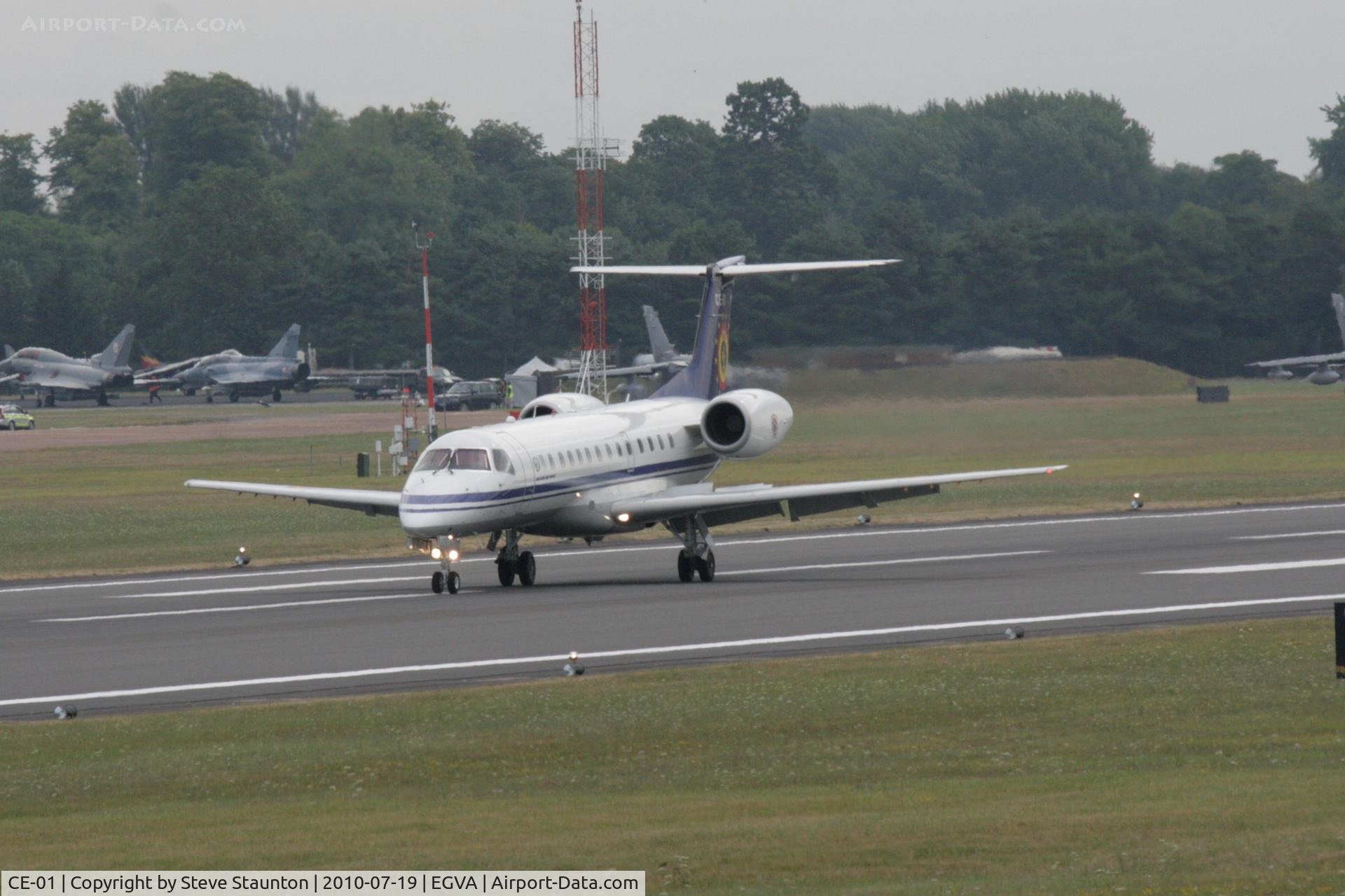 CE-01, 2001 Embraer ERJ-135LR (EMB-135LR) C/N 145449, Taken at the Royal International Air Tattoo 2010