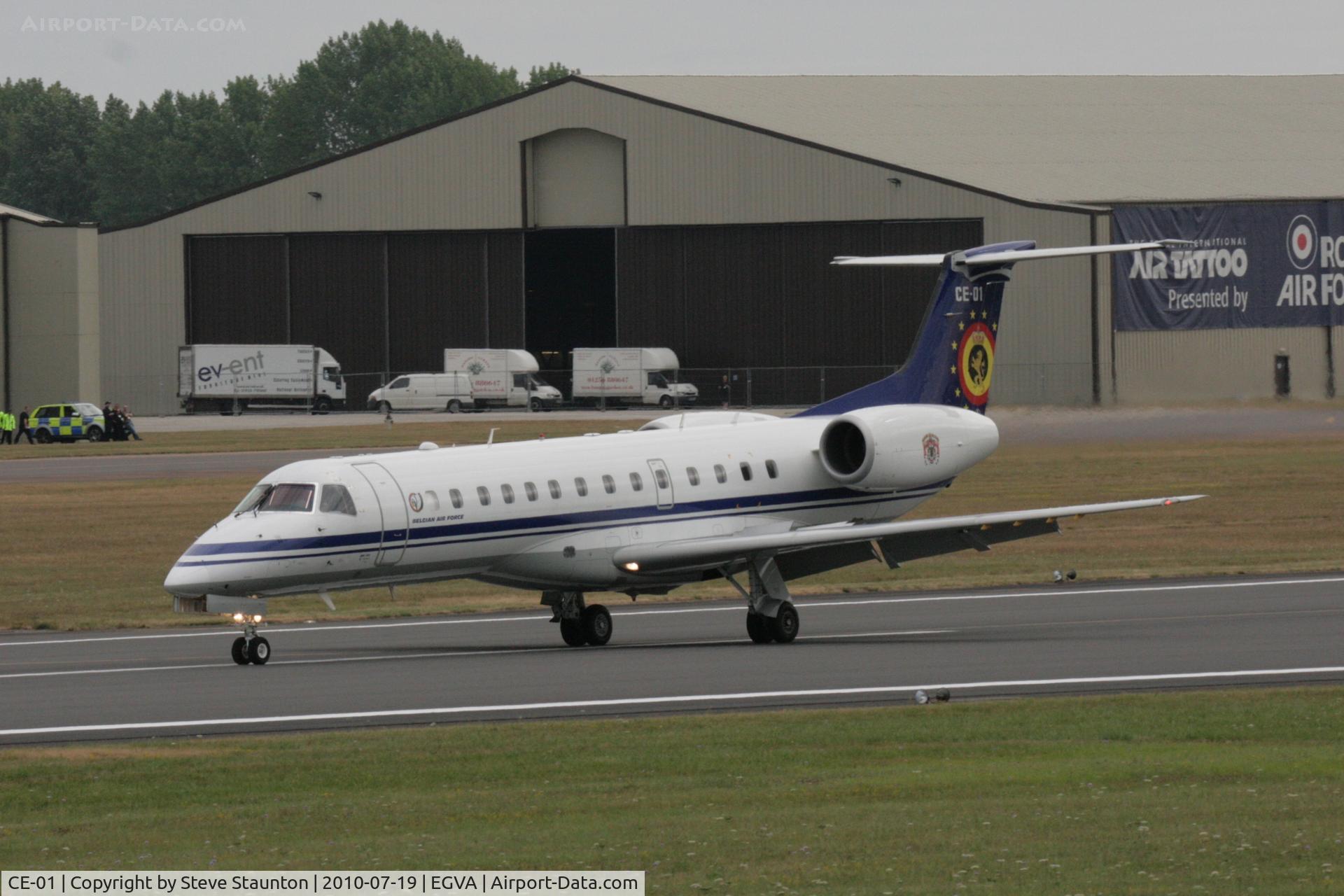 CE-01, 2001 Embraer ERJ-135LR (EMB-135LR) C/N 145449, Taken at the Royal International Air Tattoo 2010