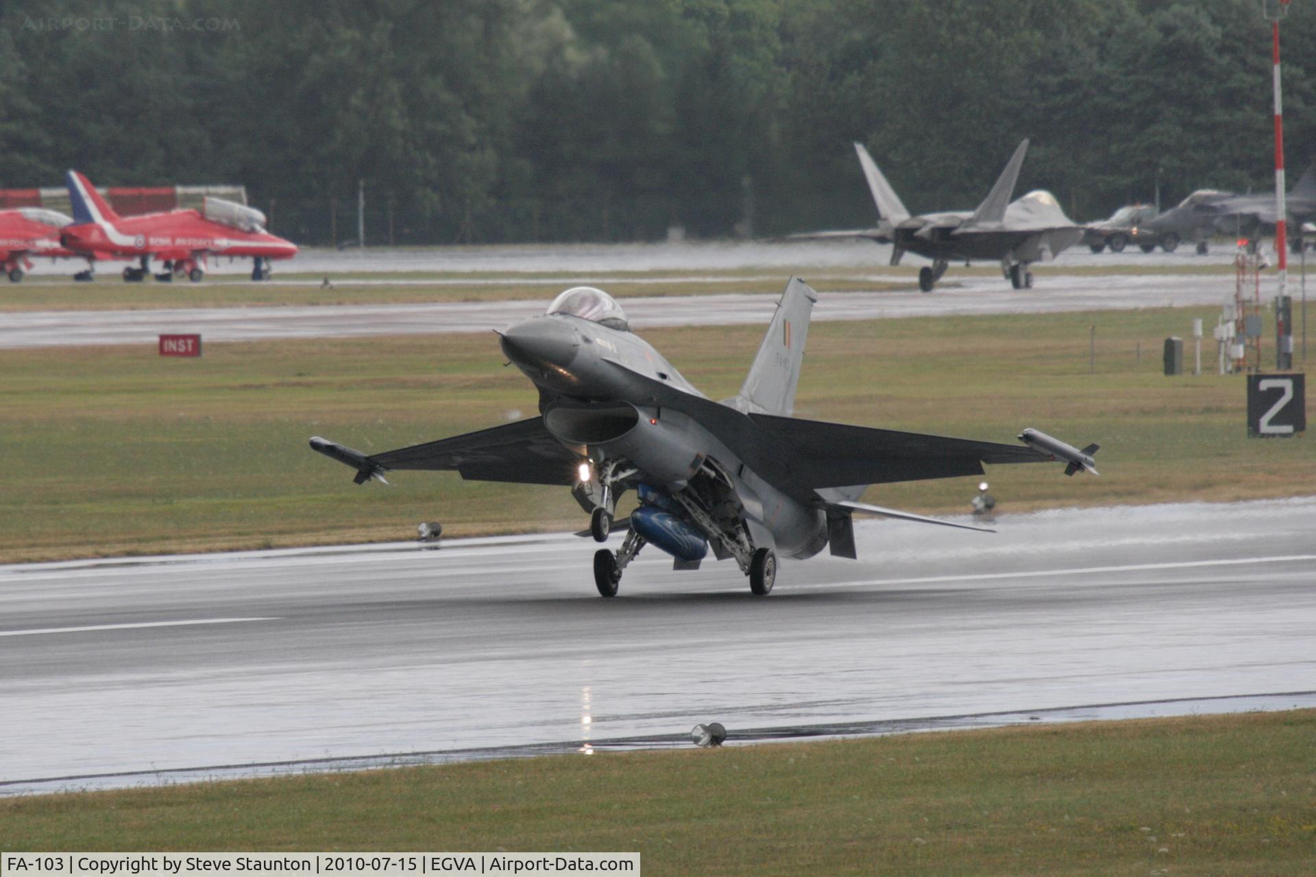 FA-103, SABCA F-16AM Fighting Falcon C/N 6H-103, Taken at the Royal International Air Tattoo 2010