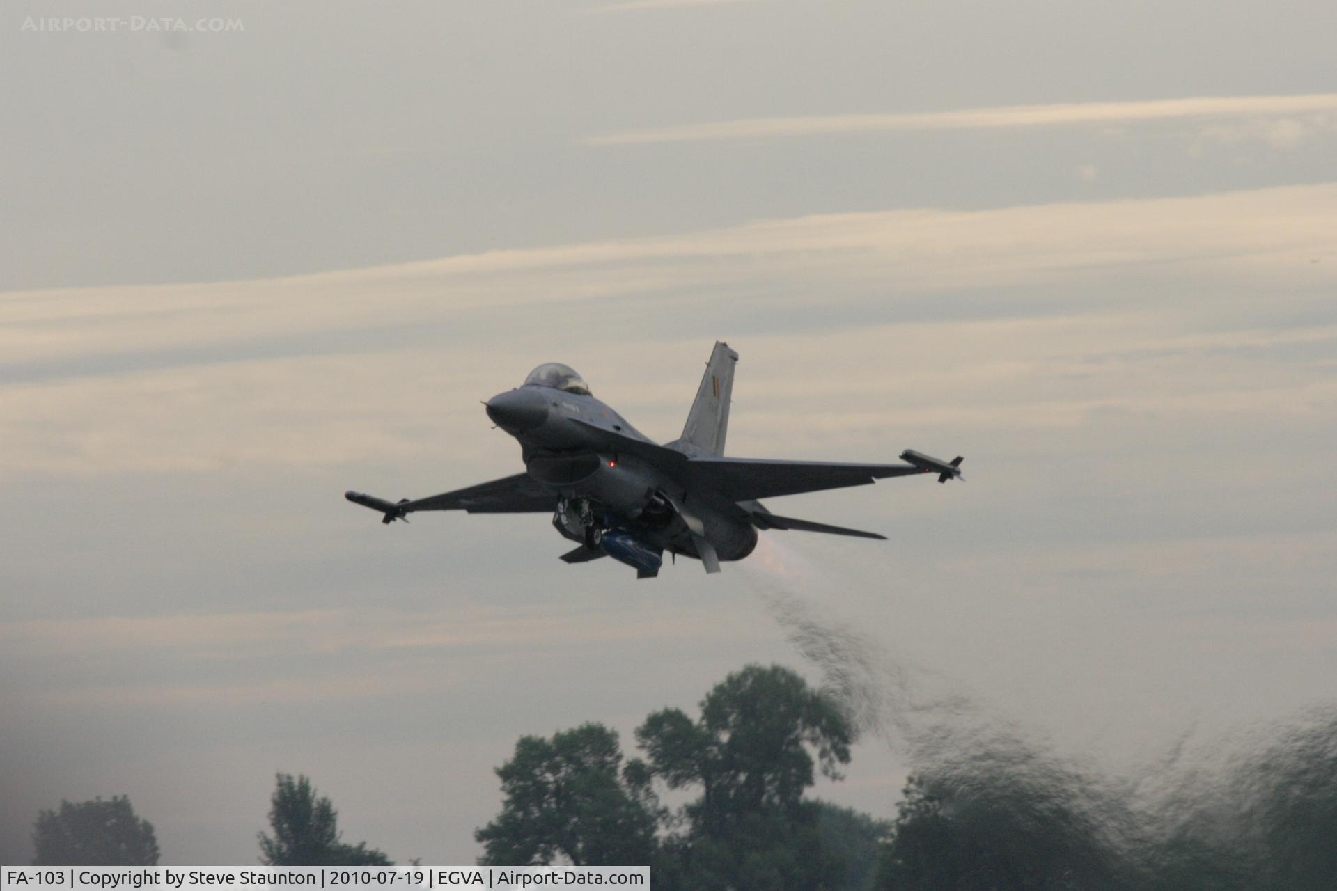 FA-103, SABCA F-16AM Fighting Falcon C/N 6H-103, Taken at the Royal International Air Tattoo 2010