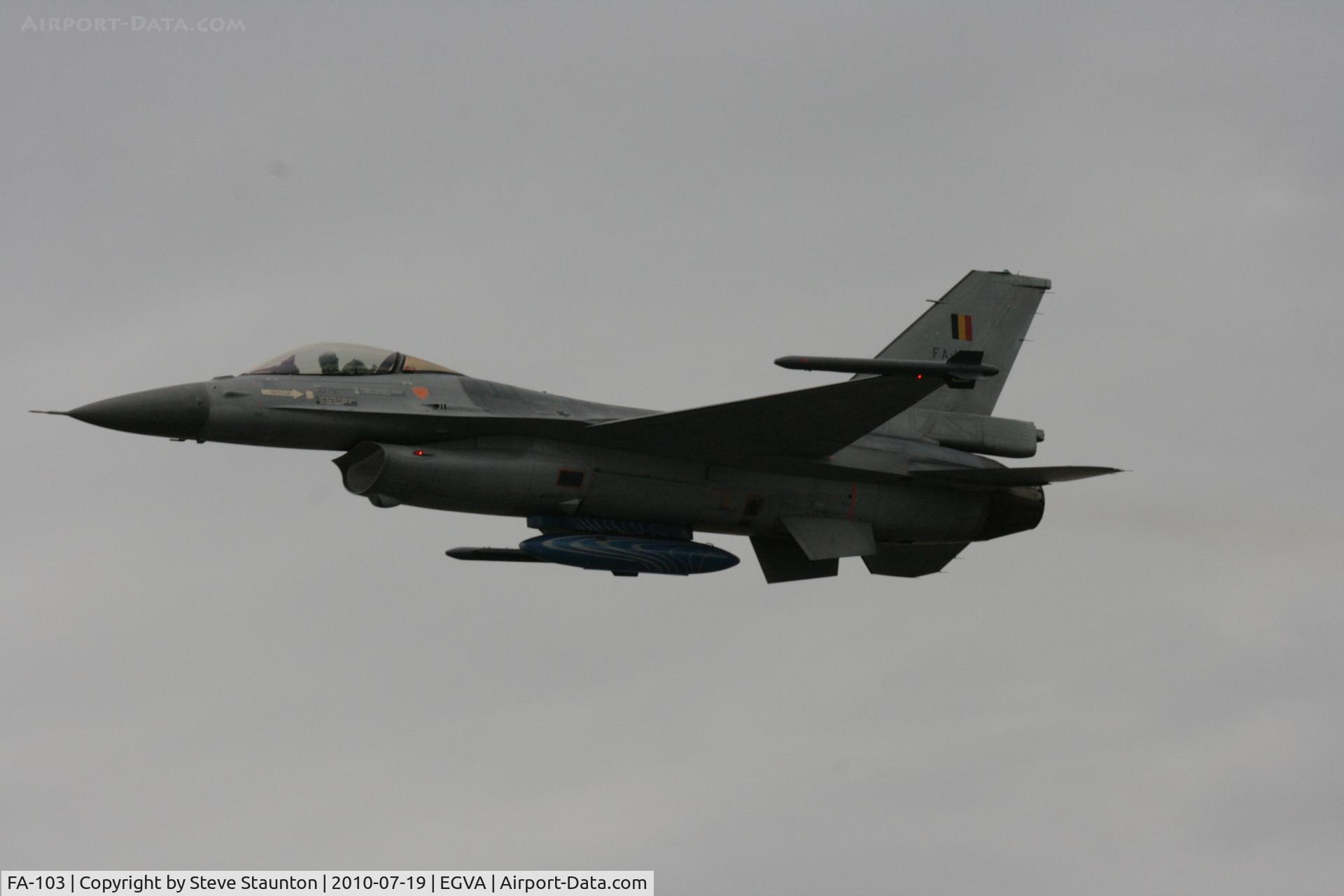 FA-103, SABCA F-16AM Fighting Falcon C/N 6H-103, Taken at the Royal International Air Tattoo 2010