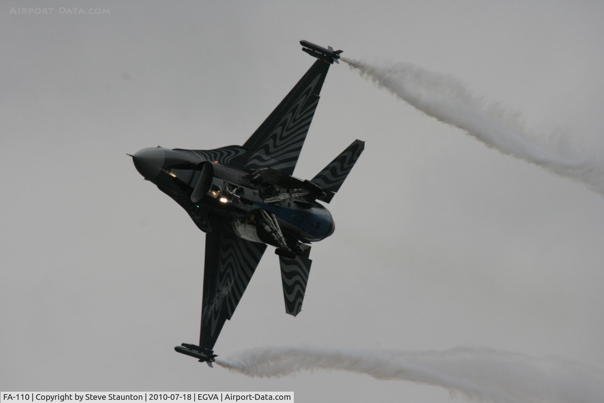 FA-110, SABCA F-16AM Fighting Falcon C/N 6H-110, Taken at the Royal International Air Tattoo 2010