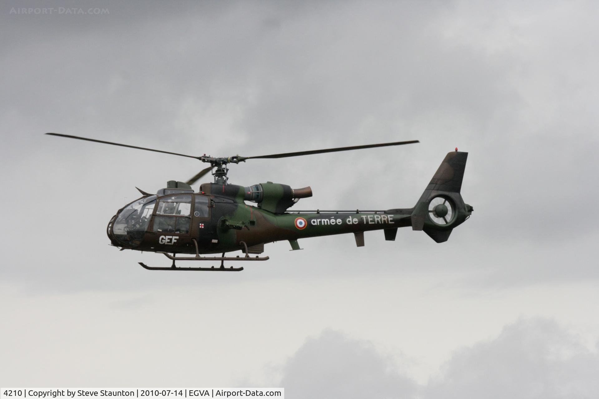 4210, Aérospatiale SA-342L-1 Gazelle C/N 2210, Taken at the Royal International Air Tattoo 2010