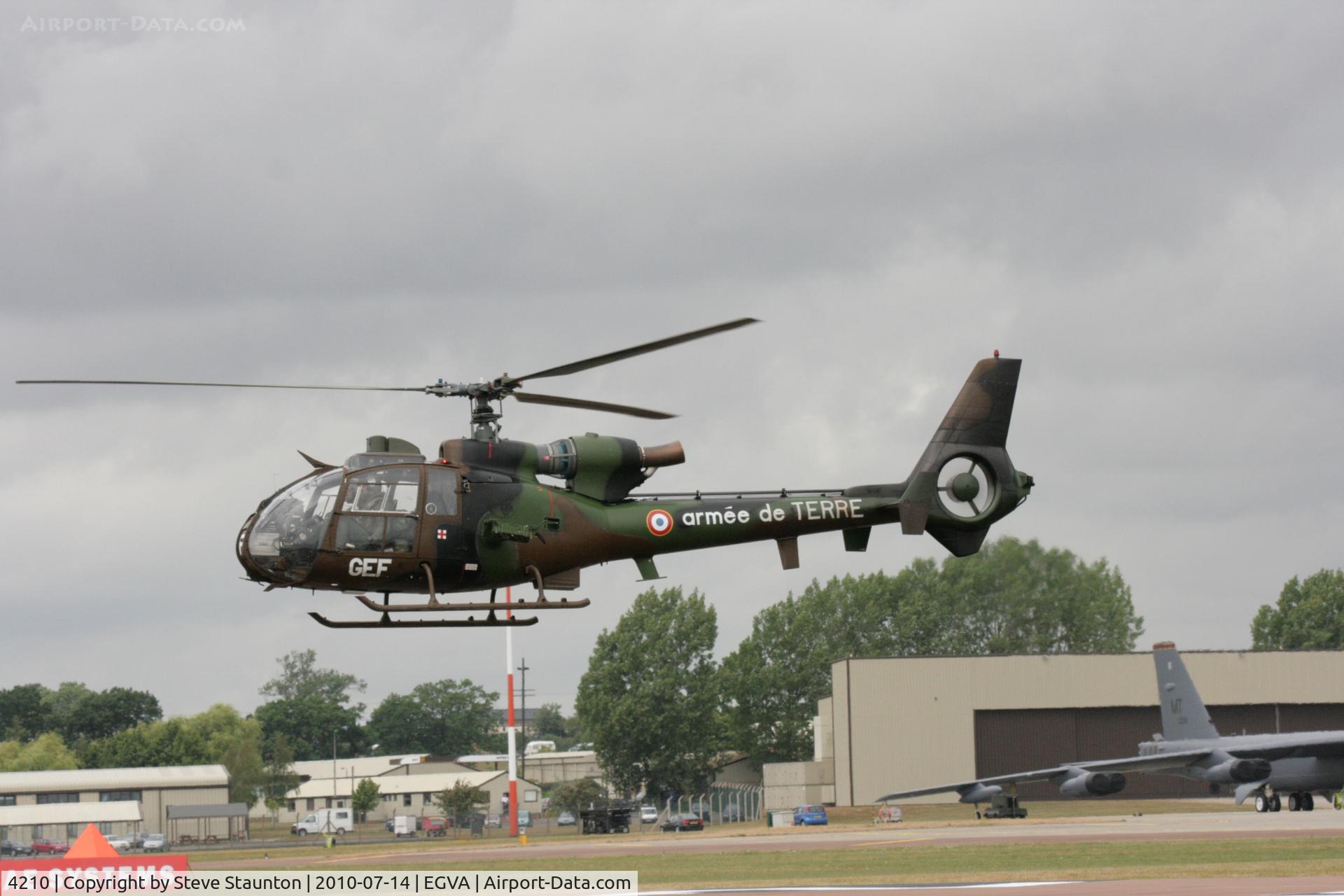 4210, Aérospatiale SA-342L-1 Gazelle C/N 2210, Taken at the Royal International Air Tattoo 2010