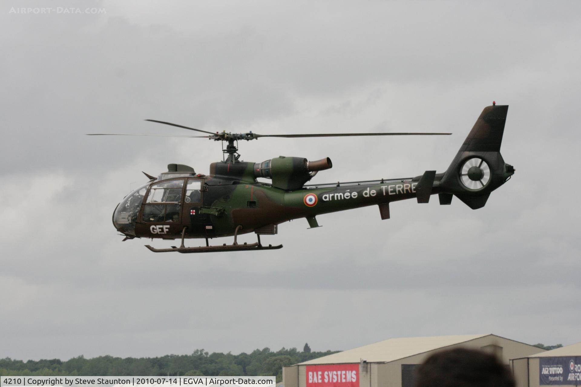 4210, Aérospatiale SA-342L-1 Gazelle C/N 2210, Taken at the Royal International Air Tattoo 2010