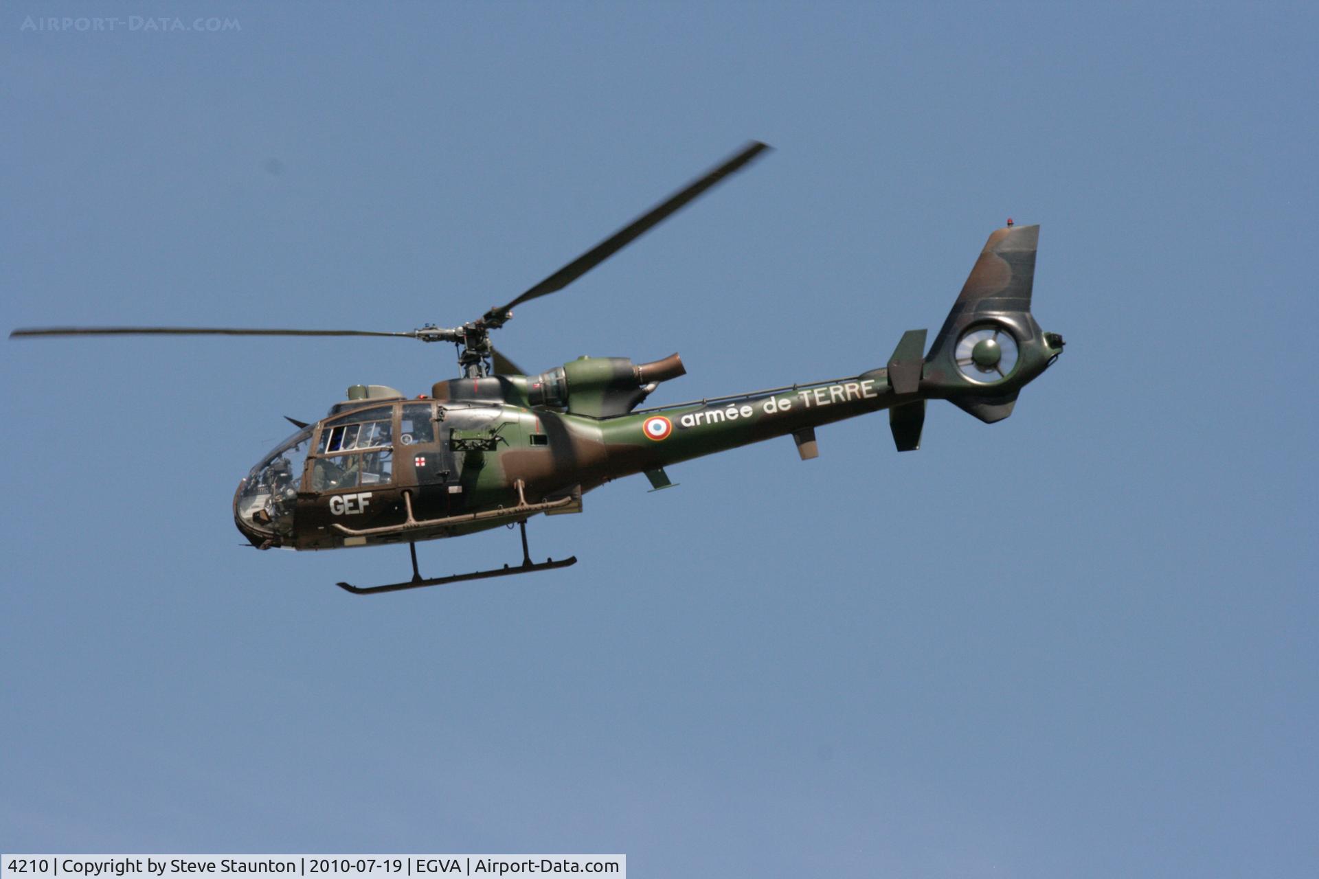 4210, Aérospatiale SA-342L-1 Gazelle C/N 2210, Taken at the Royal International Air Tattoo 2010