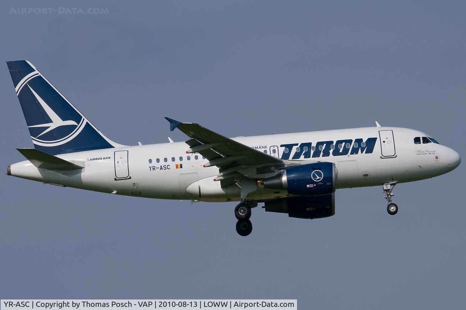 YR-ASC, 2007 Airbus A318-121 C/N 3220, Tarom