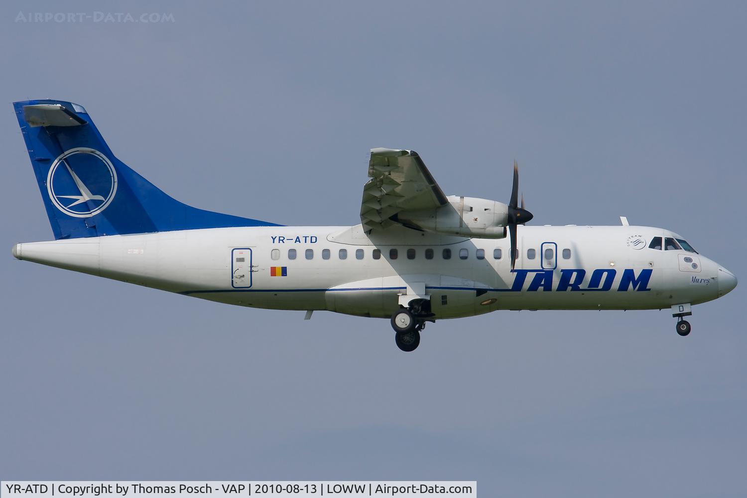 YR-ATD, 1998 ATR 42-500 C/N 591, Tarom