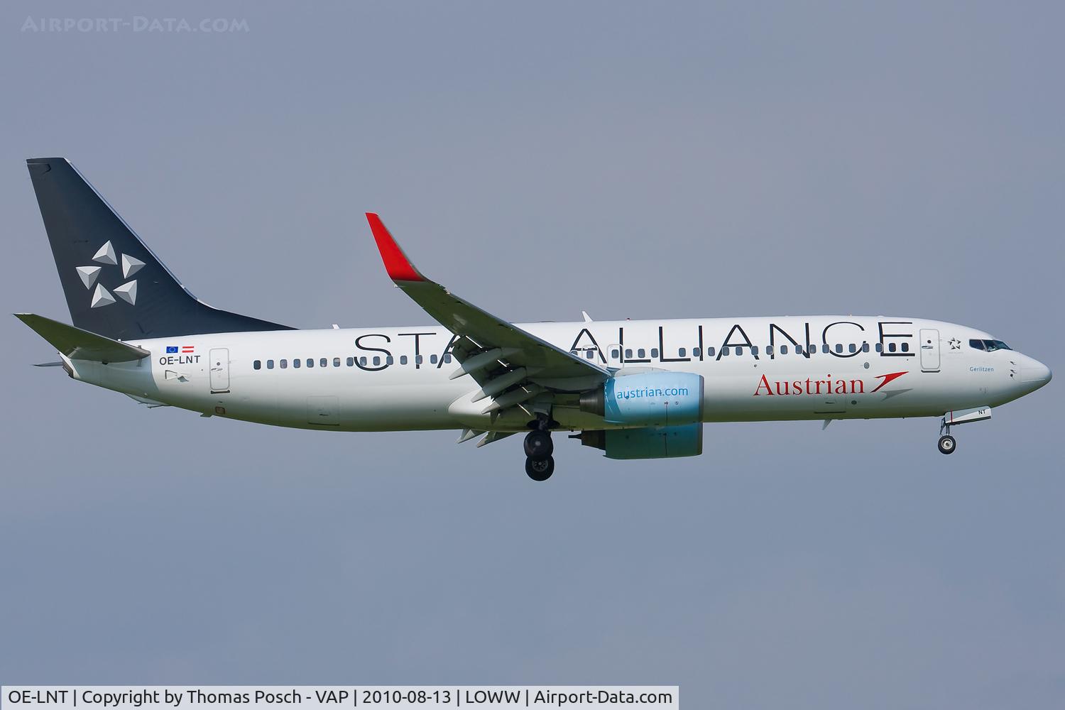 OE-LNT, 2006 Boeing 737-8Z9 C/N 33834, Austrian Airlines