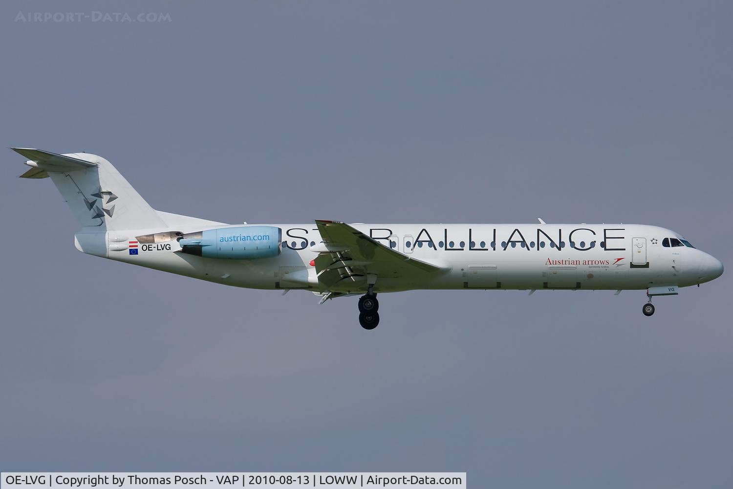 OE-LVG, 1994 Fokker 100 (F-28-0100) C/N 11520, Austrian Arrows