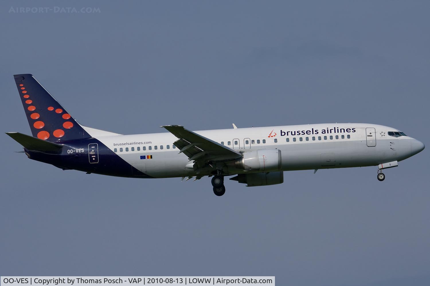 OO-VES, 1996 Boeing 737-43Q C/N 28493, Brussels Airlines