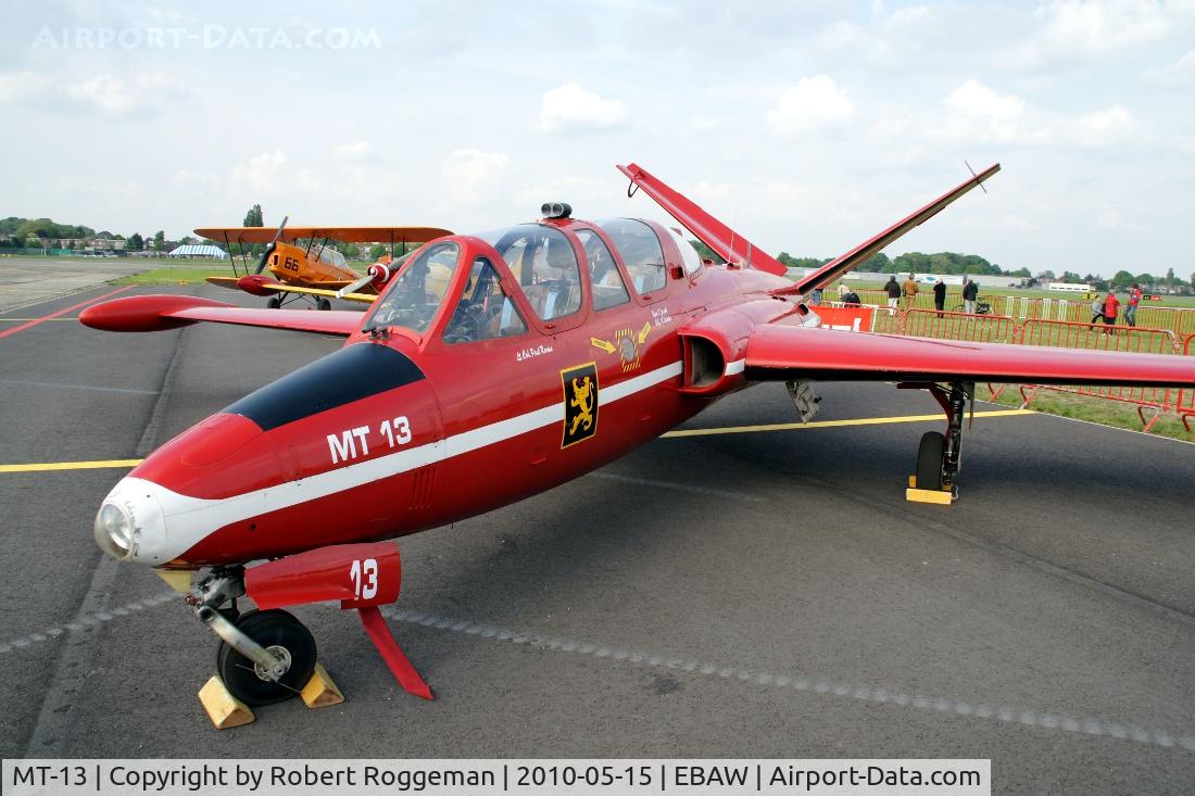 MT-13, Fouga CM-170R Magister C/N 270, Red Devils colors former stuntteam Belgian Air Force.Preserved.